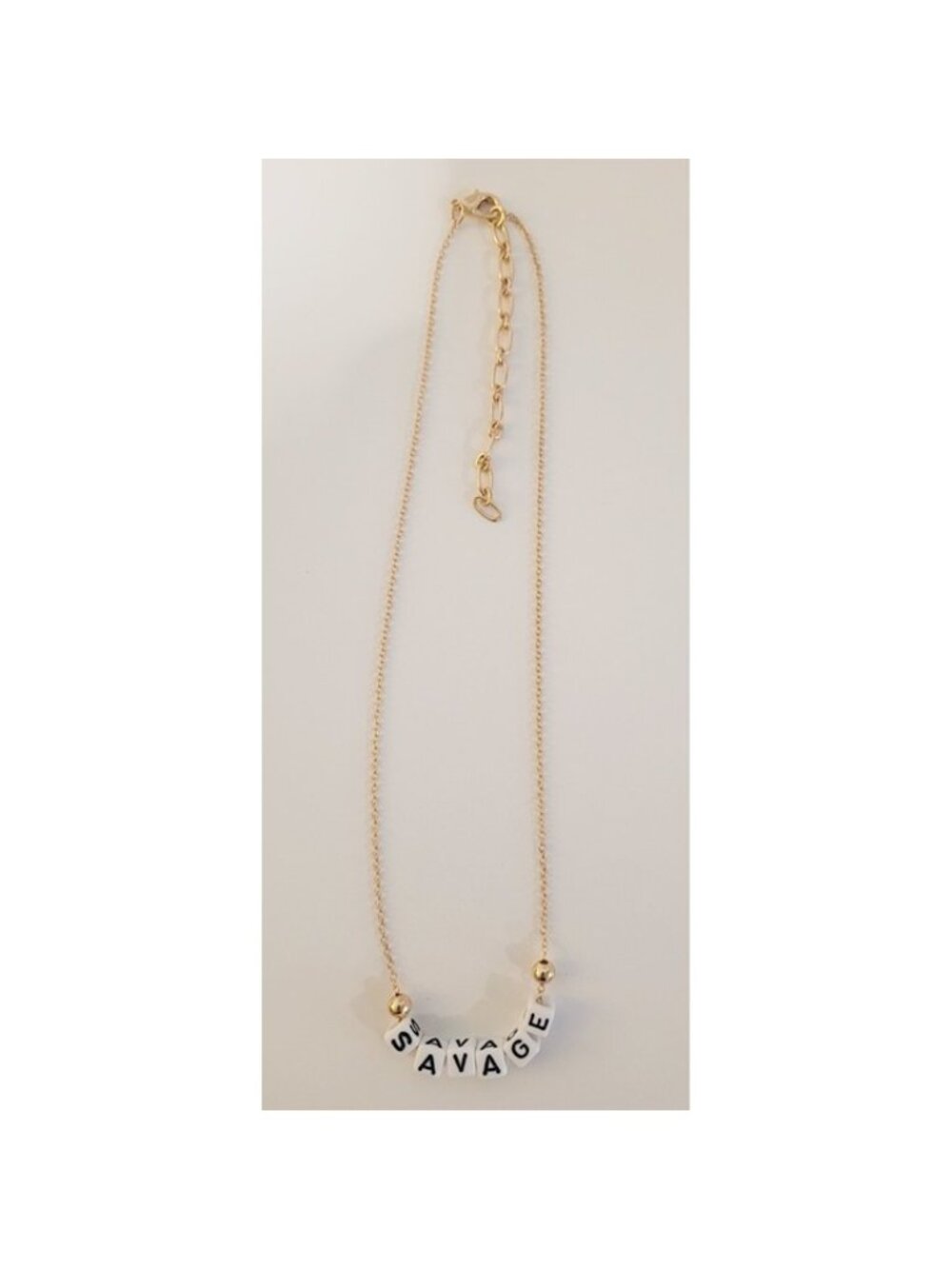 Simply Noelle Savage Beaded Gold Necklace